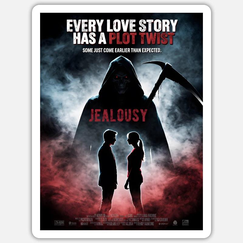 Plot Twist Liebe Eifersucht Sticker Größe S (10 x 10 cm)