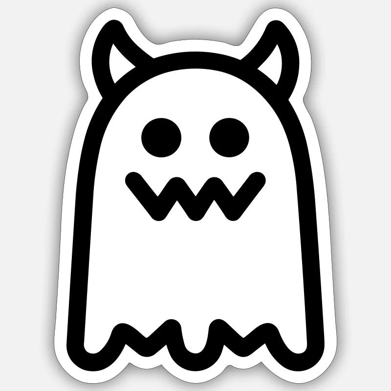 monster - Sticker size S (10 x 10 cm) - white matte