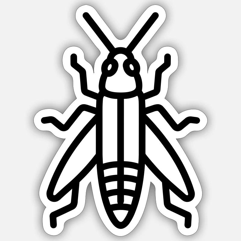 grasshopper Sticker size S (10 x 10 cm)