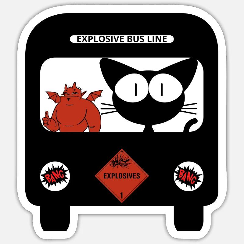 Cat - Sticker size S (10 x 10 cm) - white matte