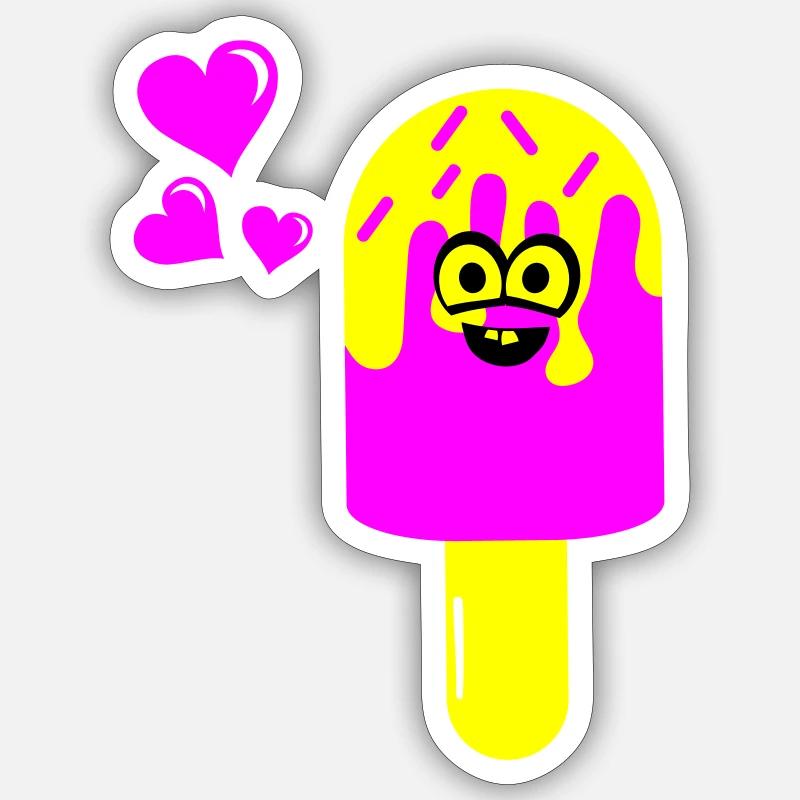Eis Eiscreme Sticker size S (10 x 10 cm)