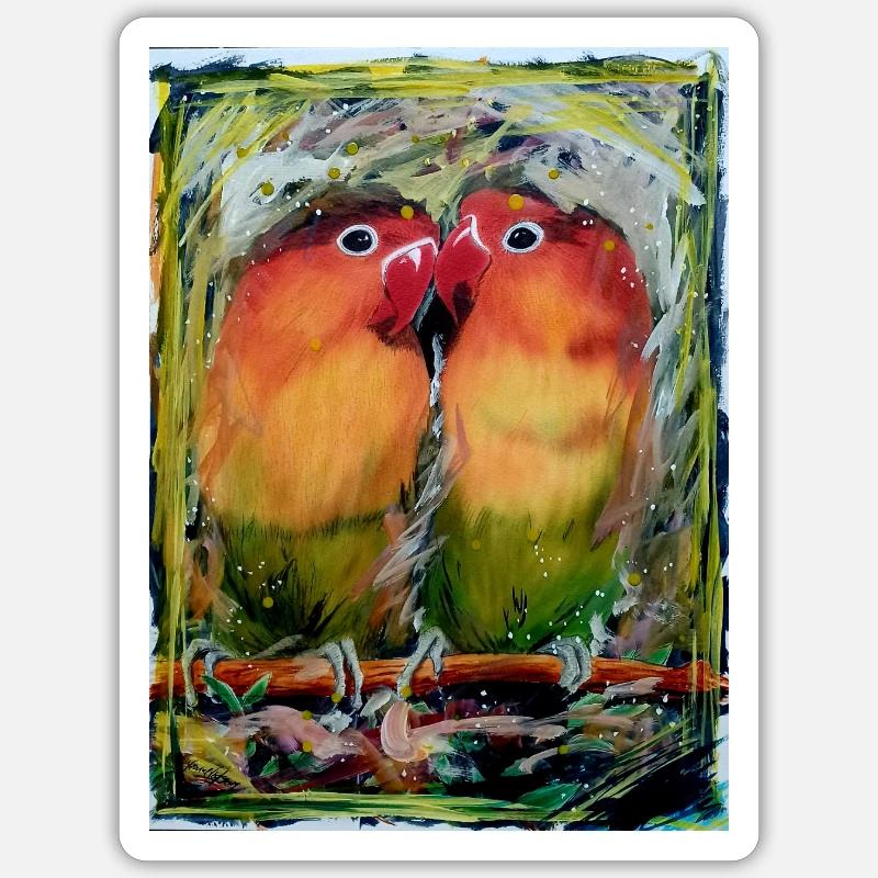 Inseparable - Sticker size S (10 x 10 cm) - white matte