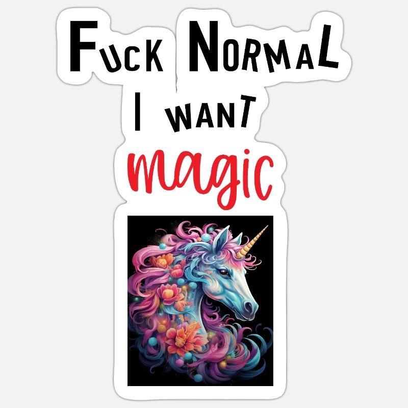Magic - Sticker size S (10 x 10 cm) - white matte