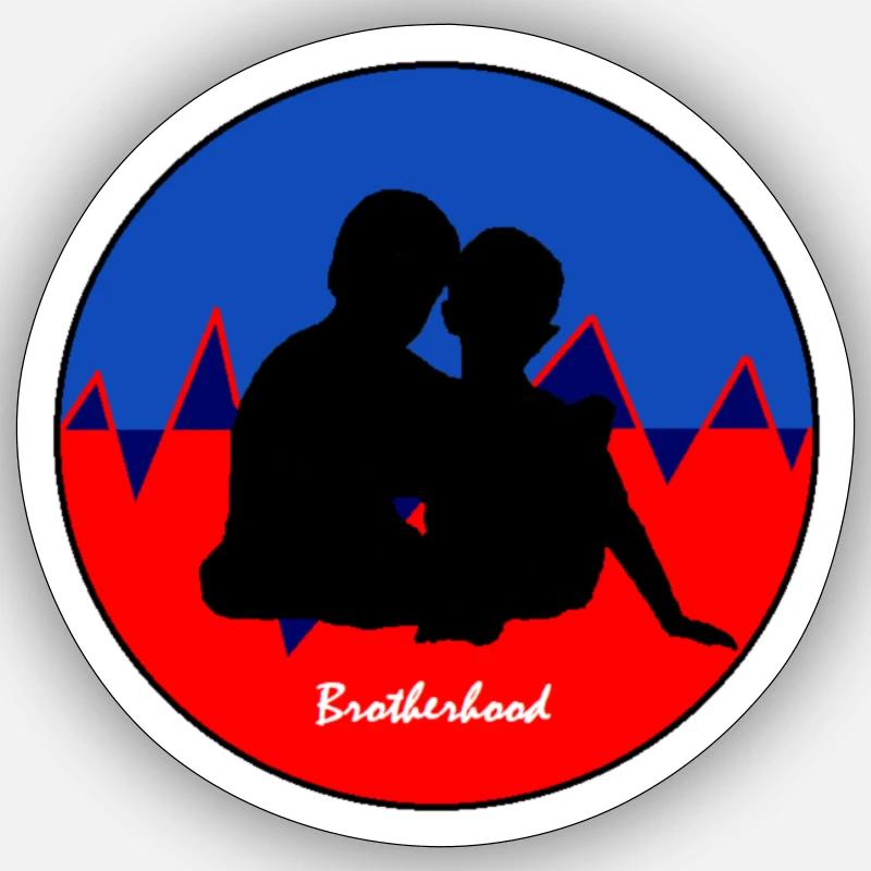 Die Bruderschaft - Sticker Größe S (10 x 10 cm) - Mattweiß