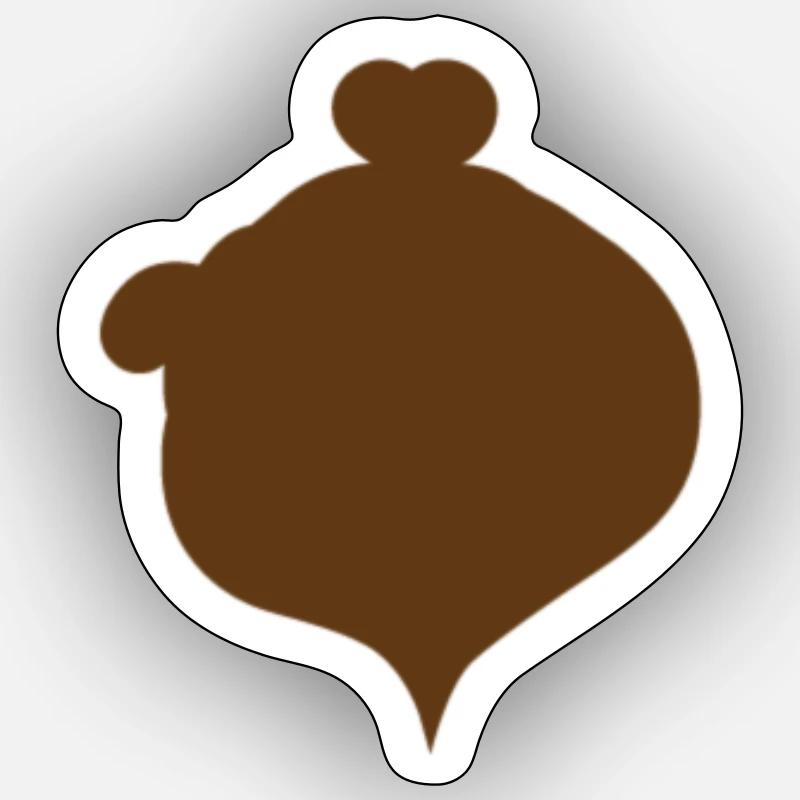 Coffee - Sticker size S (10 x 10 cm) - white matte