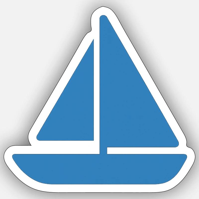 Conception de voilier Sticker taille S (10 x 10 cm)