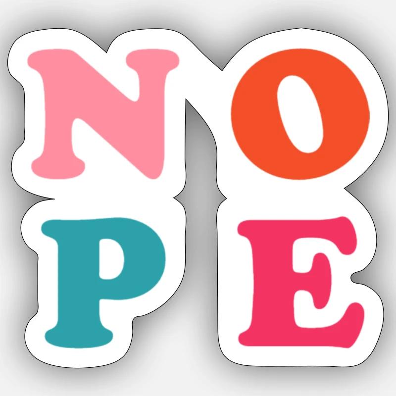 Non - Sticker taille S (10 x 10 cm) - blanc mat