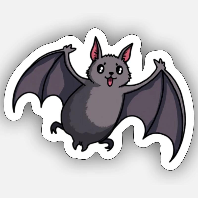 Bad Fly - Sticker Größe S (10 x 10 cm) - Mattweiß