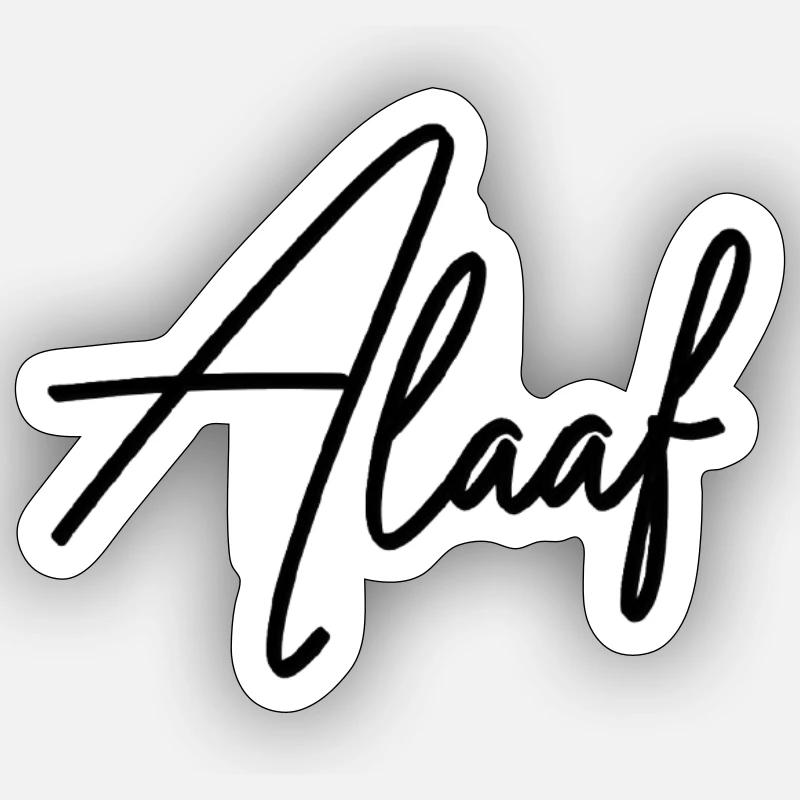 Alaaf - Sticker taille S (10 x 10 cm) - blanc mat