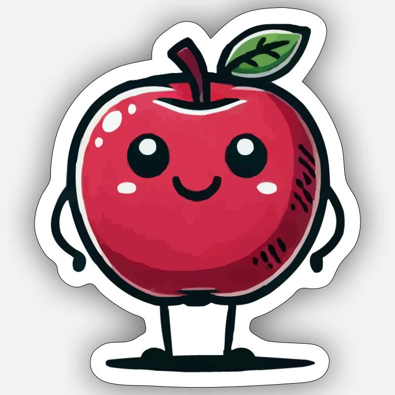 Apple Comic Sticker size S (10 x 10 cm)