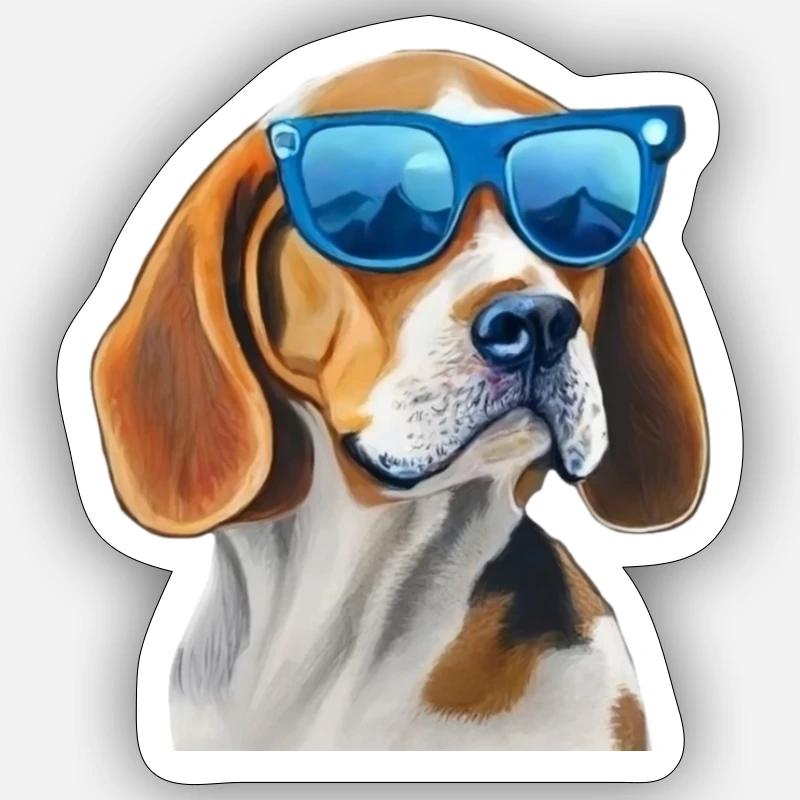 Beagle Sticker size S (10 x 10 cm)