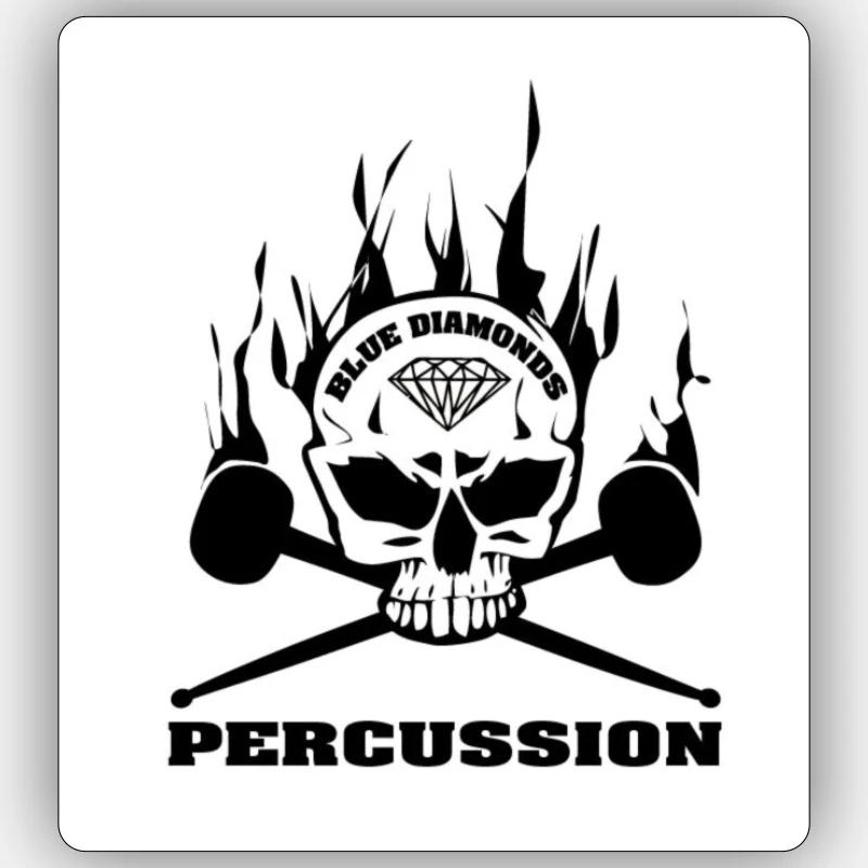 Blue Diamonds Percussion Sticker Größe S (10 x 10 cm)