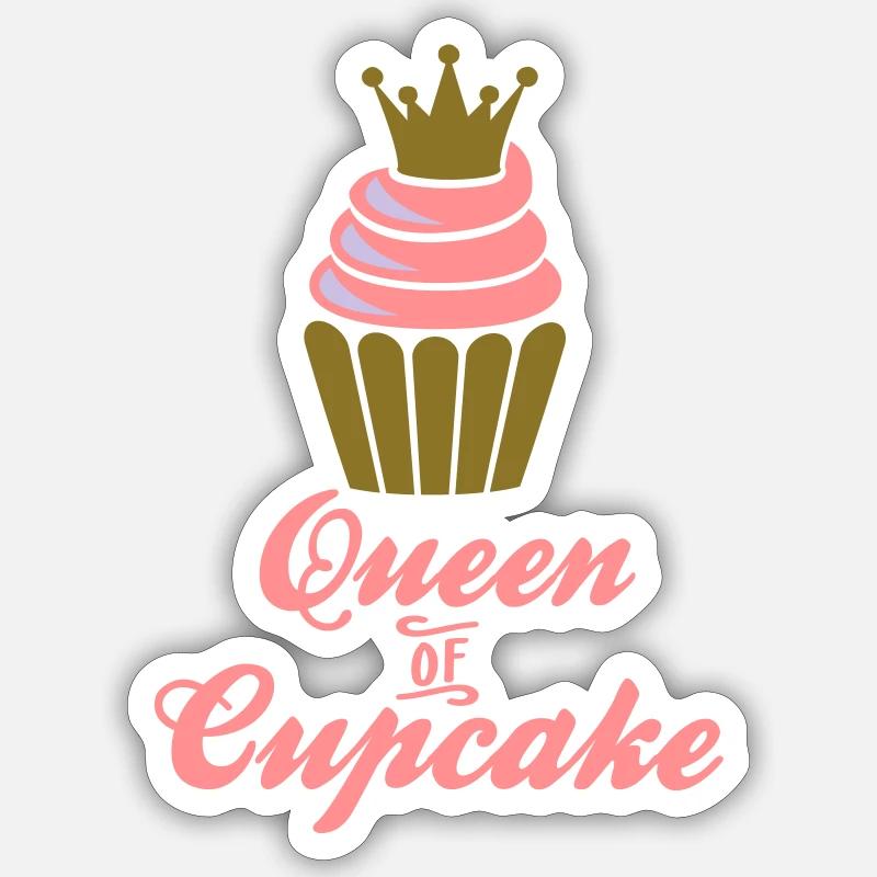 backen - Sticker taille S (10 x 10 cm) - blanc mat
