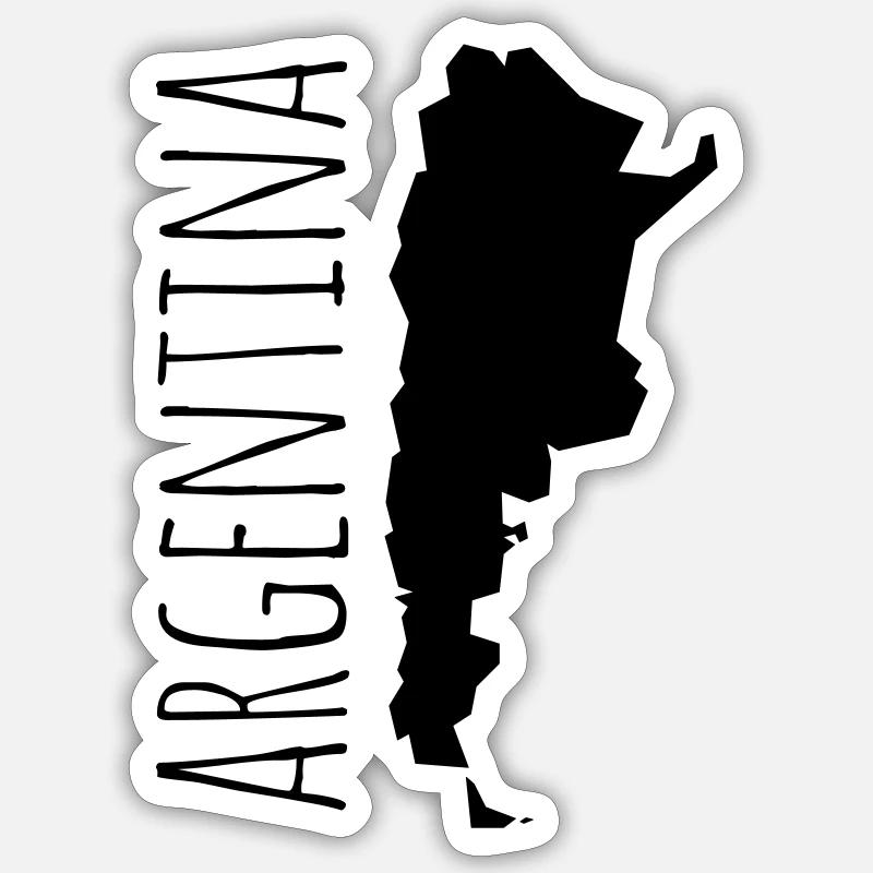 Argentina - Sticker size S (10 x 10 cm) - white matte