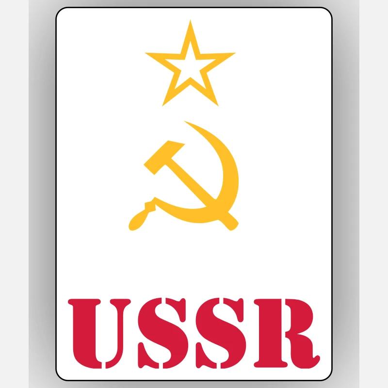 USSR (V) - Sticker taille S (10 x 10 cm) - blanc mat