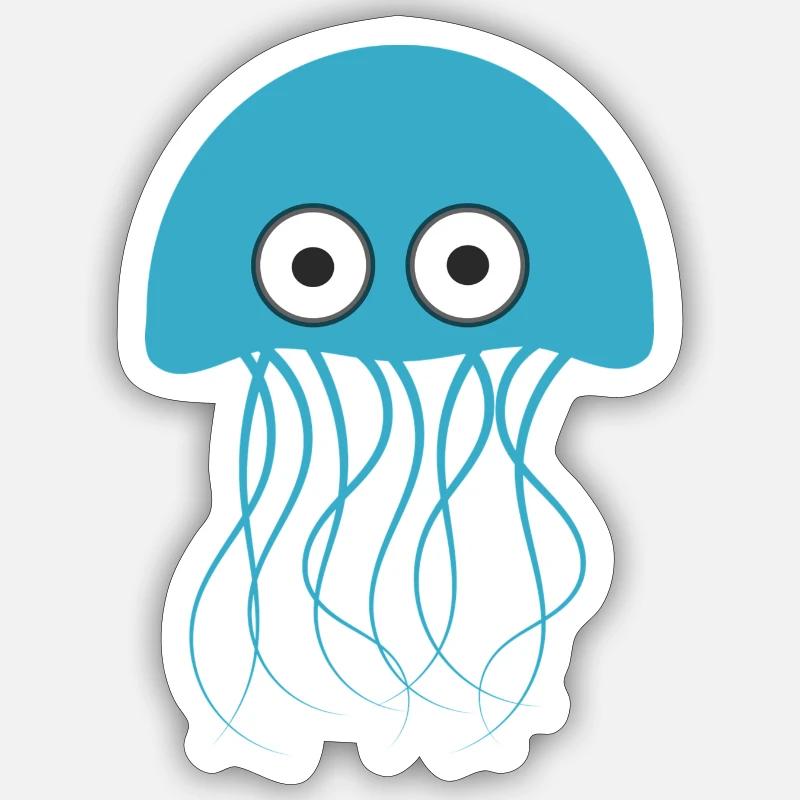 jellyfish Sticker size S (10 x 10 cm)