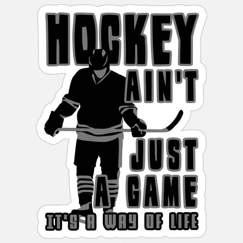 Hockey n'est pas simplement un jeu, c'est un mode Sticker taille S (10 x 10 cm)