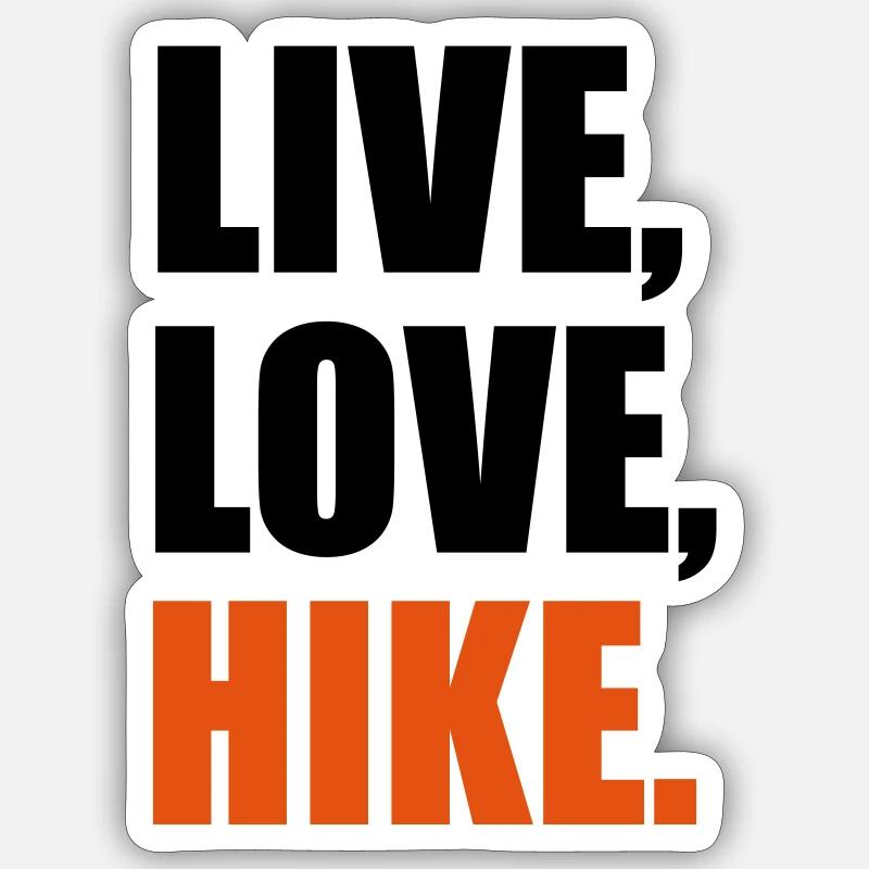 Hike Sticker size S (10 x 10 cm)