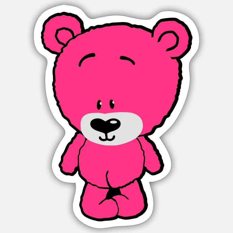 Cute Bear - Sticker size S (10 x 10 cm) - white matte