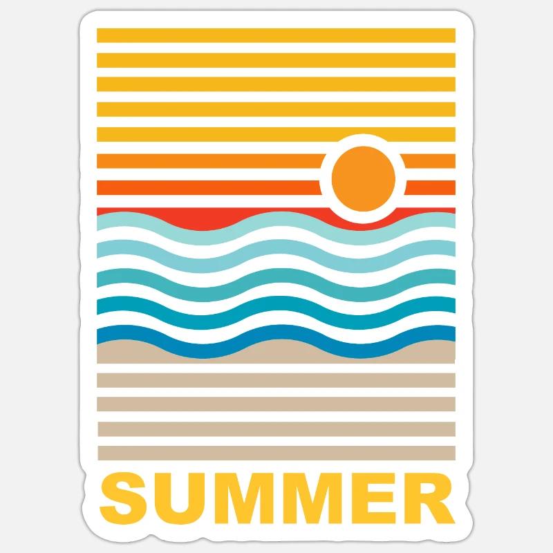 summer Sticker size S (10 x 10 cm)