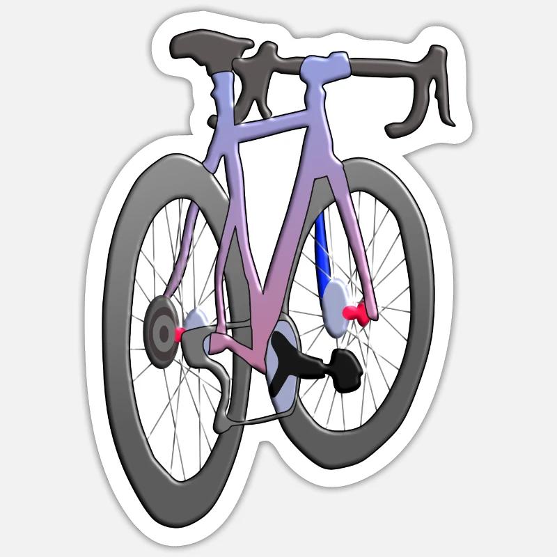 bicycle - Sticker size S (10 x 10 cm) - white matte