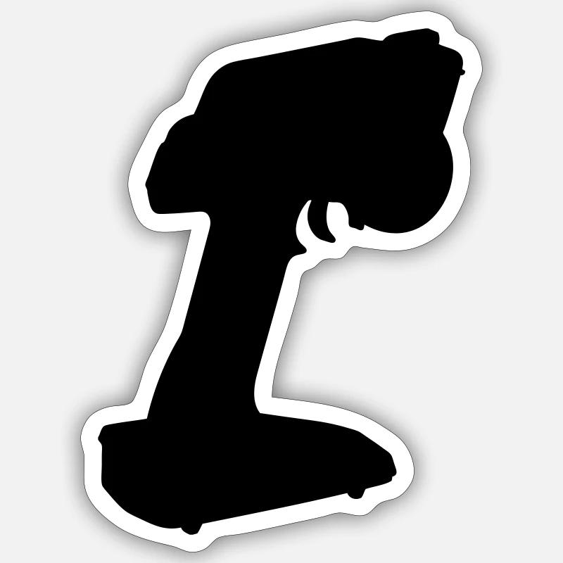 RC - - Sticker taille S (10 x 10 cm) - blanc mat