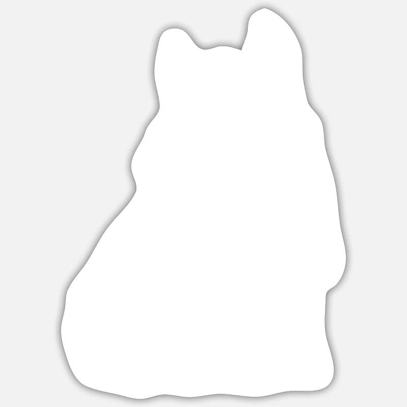 Haflinger - Sticker taille S (10 x 10 cm) - blanc mat