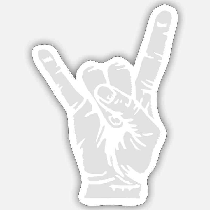 Devilhand Pommesgabel Sticker size S (10 x 10 cm)