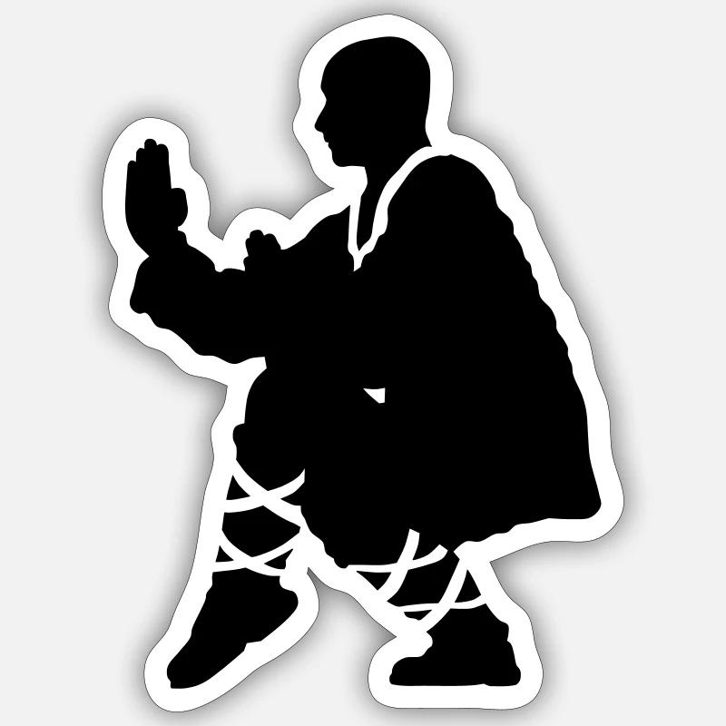 Kung fu Shaolin Sticker size S (10 x 10 cm)