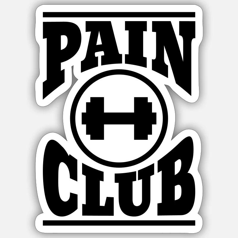 Fitnessstudio Sticker Größe S (10 x 10 cm)