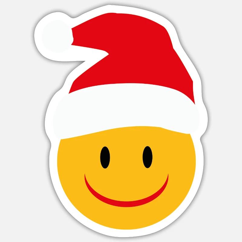 Noël - Sticker taille S (10 x 10 cm) - blanc mat
