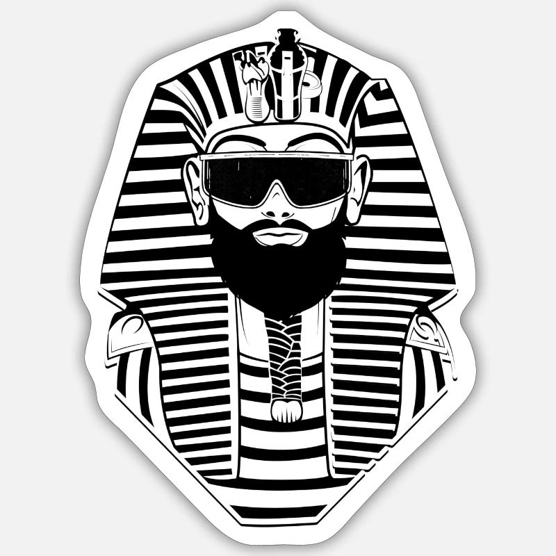 Pharaoh Sunglasses - Egypt Sphinx Sticker size S (10 x 10 cm)