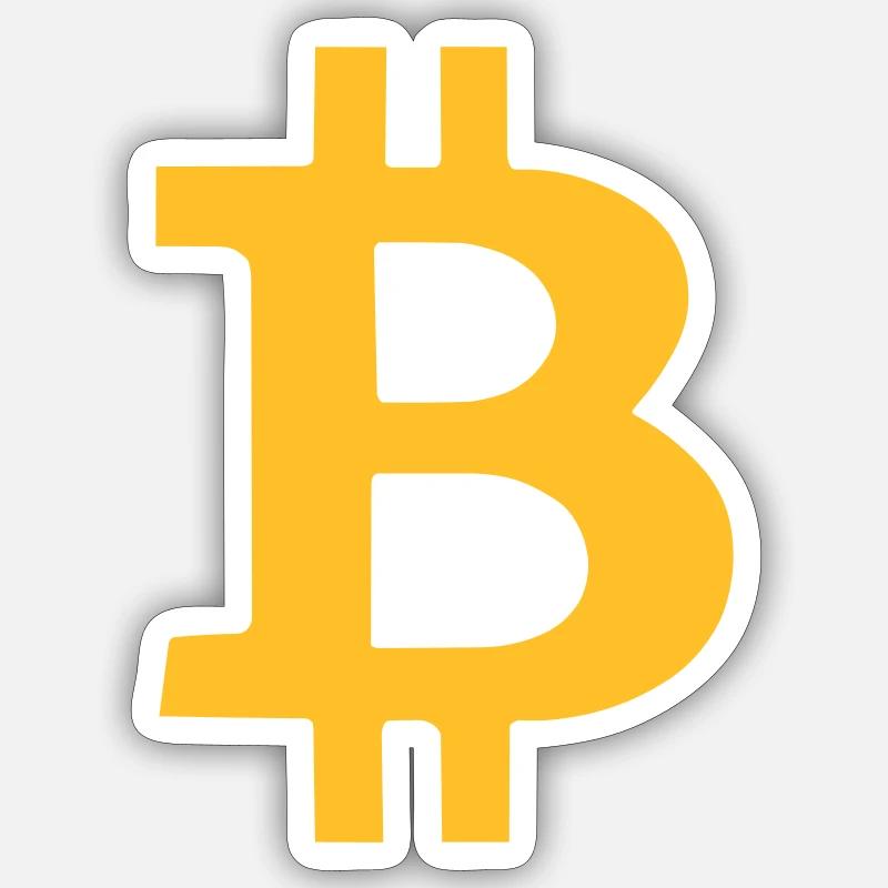 bitcoin - Sticker size S (10 x 10 cm) - white matte