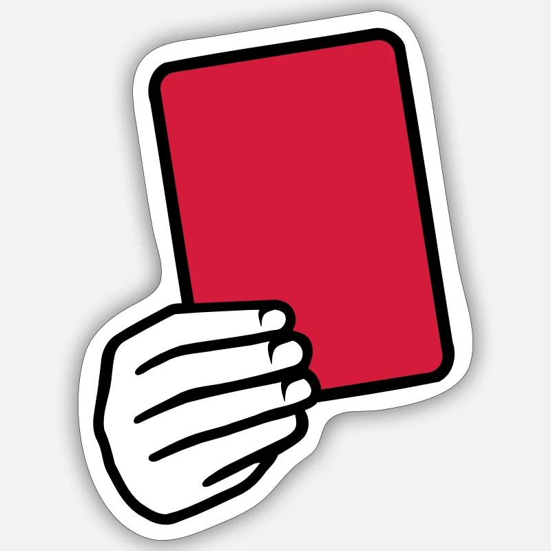 Arbitre - Sticker taille S (10 x 10 cm) - blanc mat