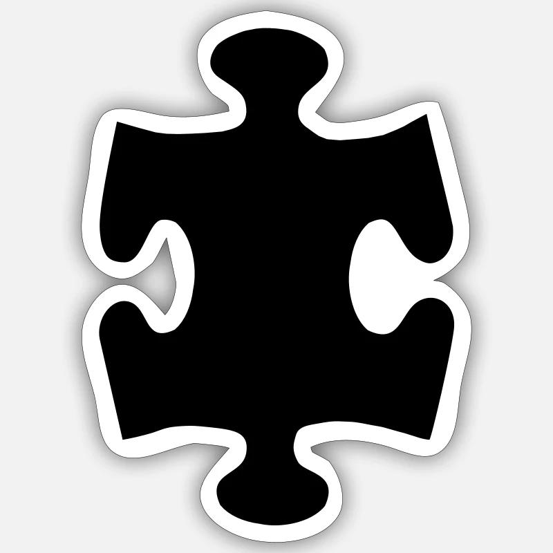 Jigsaw puzzle - Sticker size S (10 x 10 cm) - white matte