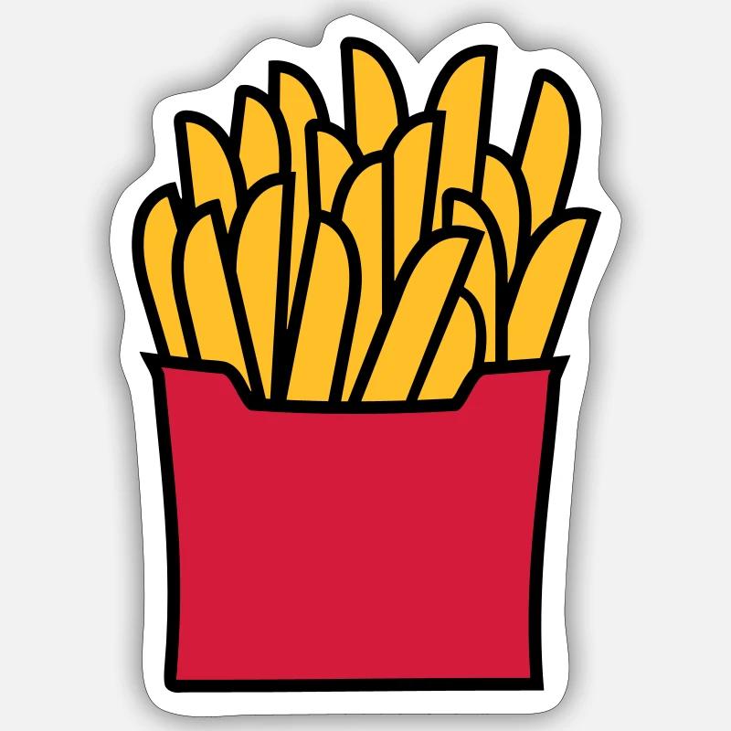 Fries Sticker size S (10 x 10 cm)