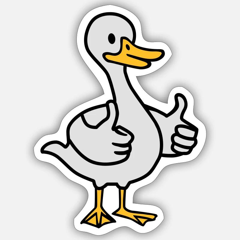 Gans Sticker Größe S (10 x 10 cm)