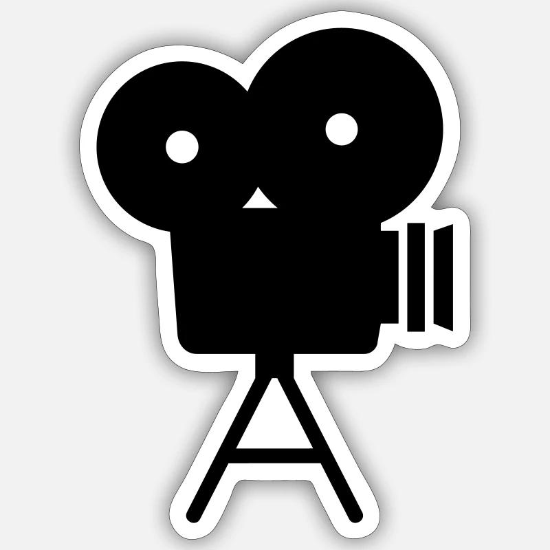 Camera - Sticker size S (10 x 10 cm) - white matte