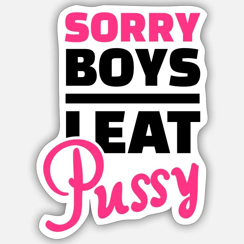 Lesbisch - Sticker Größe S (10 x 10 cm) - Mattweiß