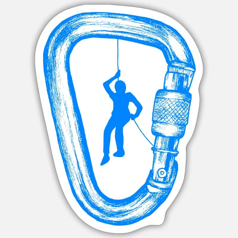 climber - Sticker size S (10 x 10 cm) - white matte