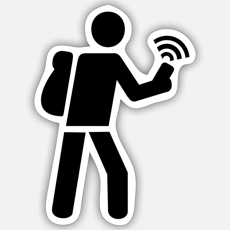 Geocaching - Sticker Größe S (10 x 10 cm) - Mattweiß