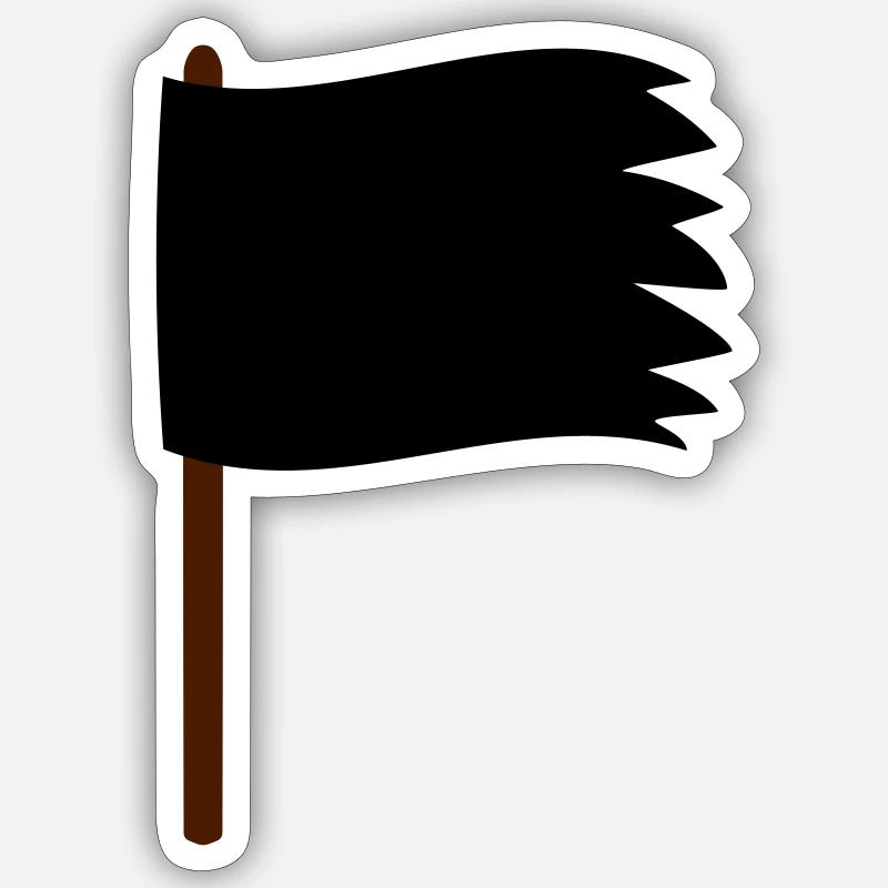 Drapeau Sticker taille S (10 x 10 cm)