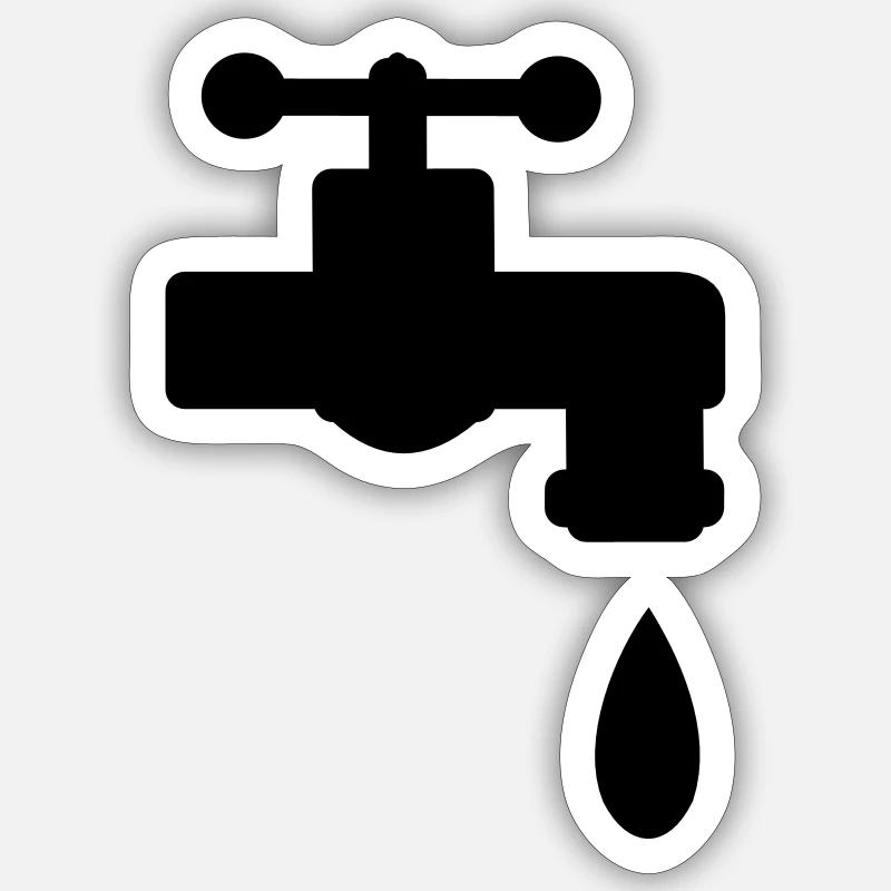 water Sticker size S (10 x 10 cm)