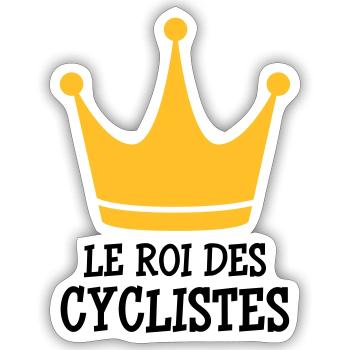 Cyclisme / Cycliste / Vélo / VTT / BMX - Sticker taille S (10 x 10 cm) - blanc mat - Devant