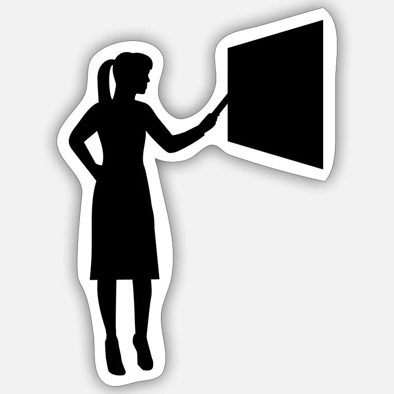 Lehrerin Sticker Größe S (10 x 10 cm)
