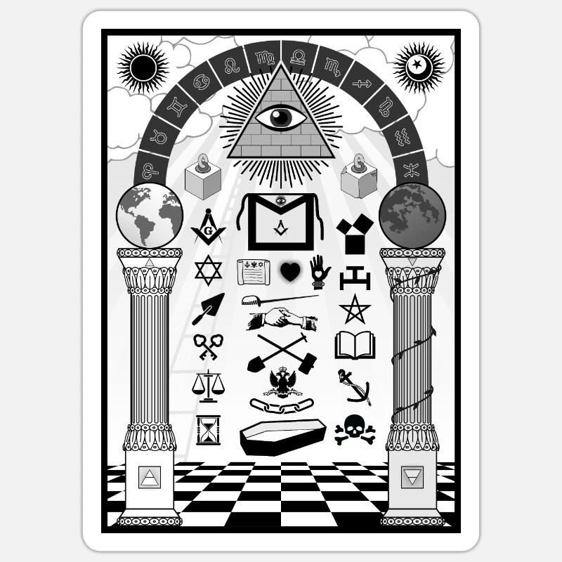 Conseil de traçage - Sticker taille S (10 x 10 cm) - blanc mat