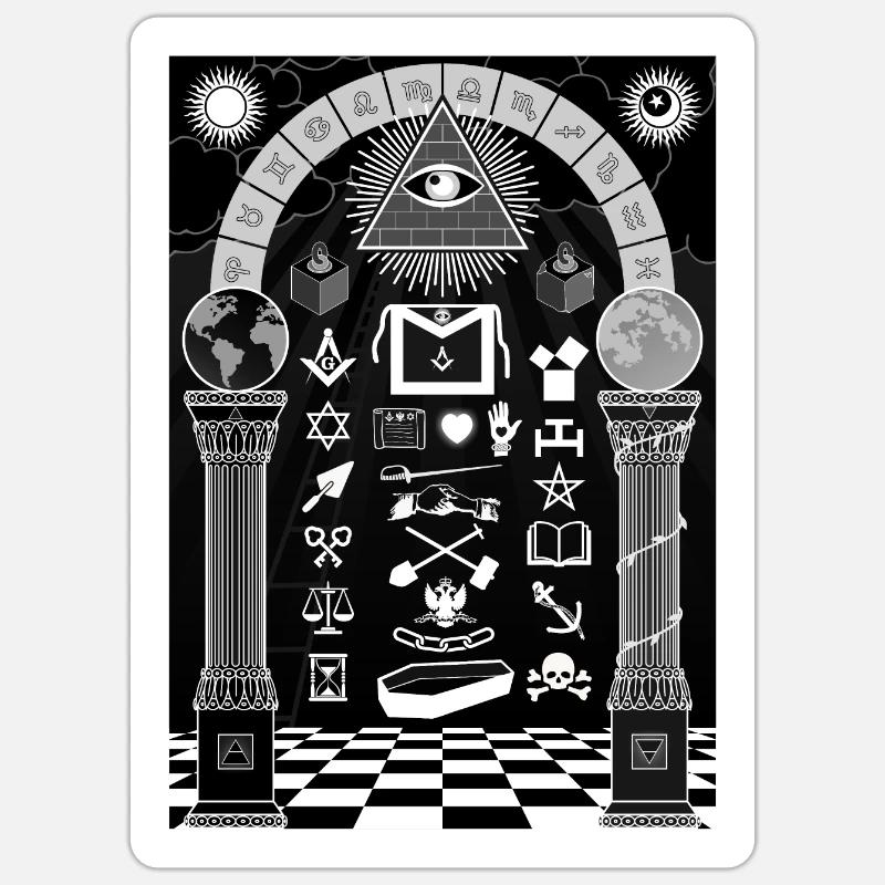 Tracing Board Black - Sticker taille S (10 x 10 cm) - blanc mat