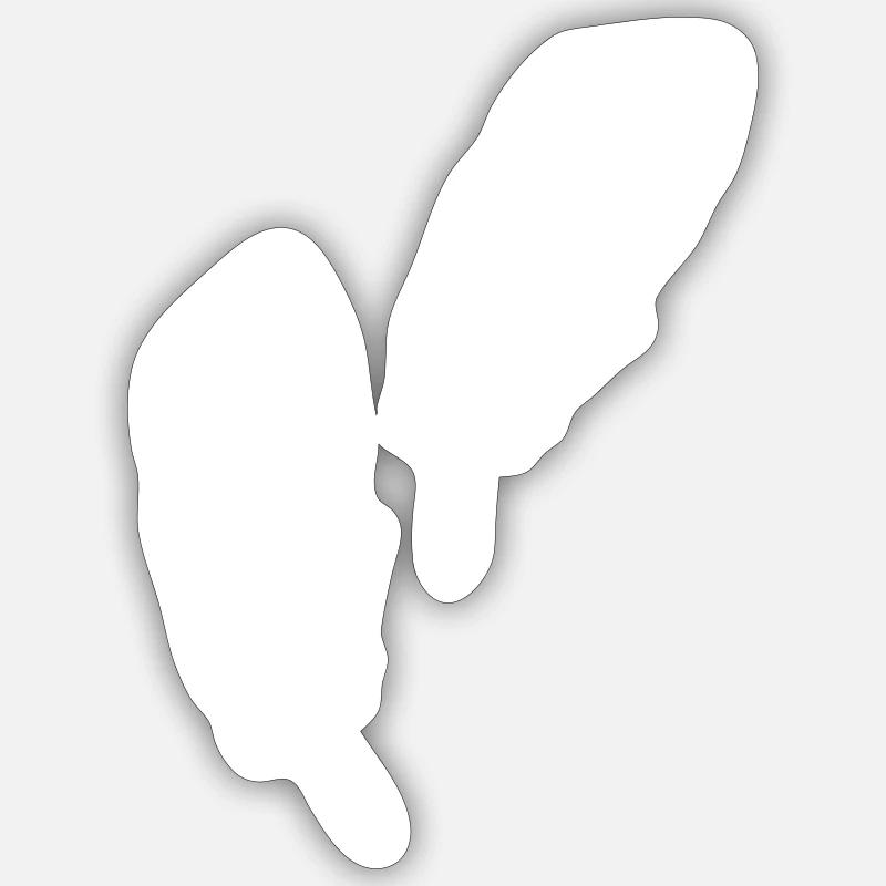 feathers Sticker size S (10 x 10 cm)