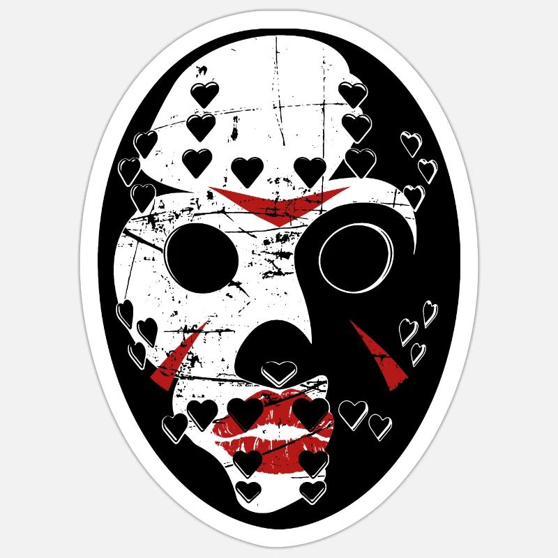 Horror mask Sticker size S (10 x 10 cm)