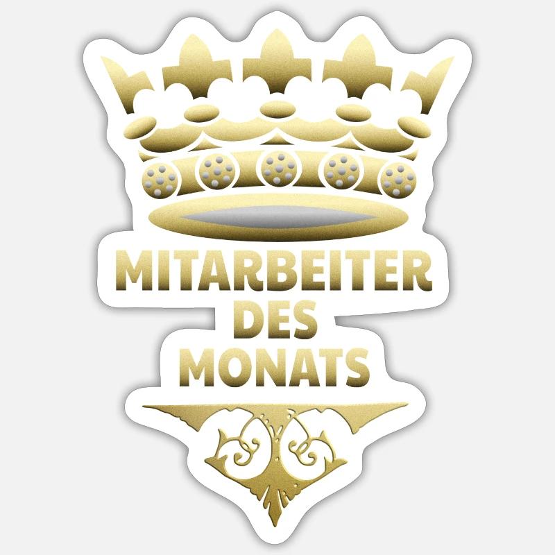 Mitarbeiter des Monats Sticker Größe S (10 x 10 cm)